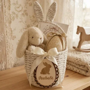 Velykinis krepšelis su vaiko vardu