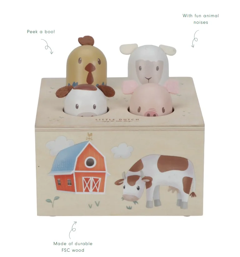 Little Dutch iššokantis muzikinis žaislas - Little farm - Image 4