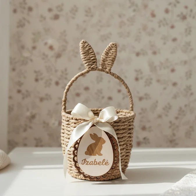 Velykinis krepšelis su vaiko vardu - Image 5