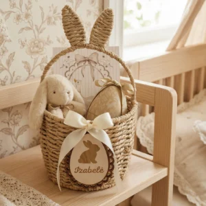 Velykinis krepšelis su vaiko vardu