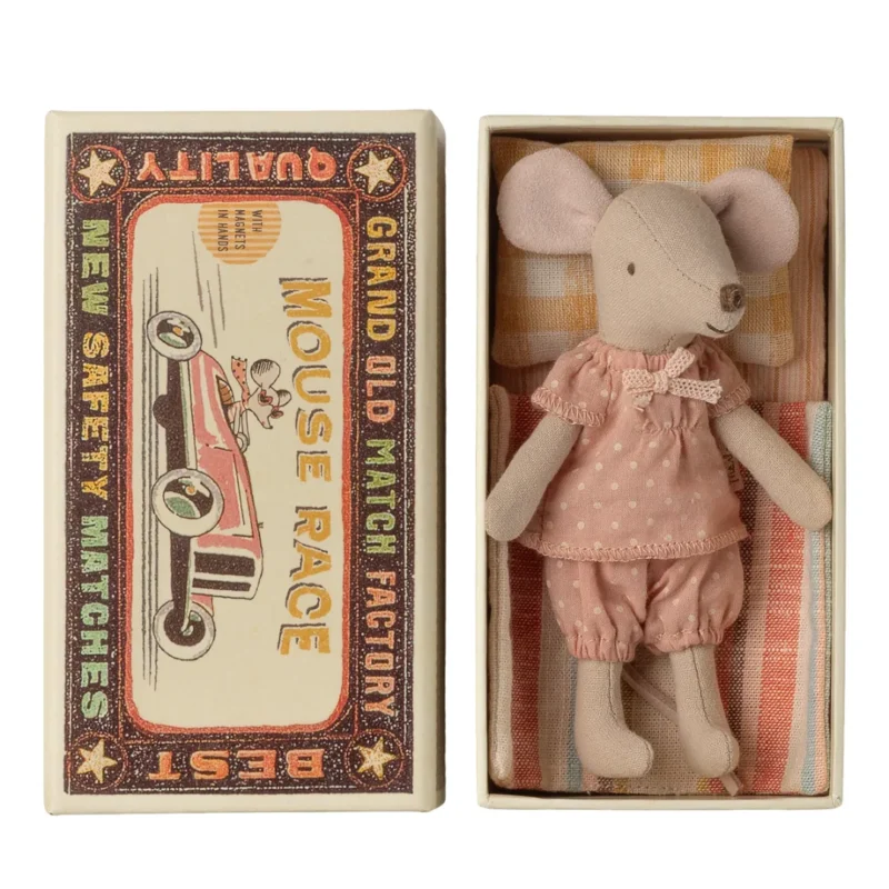 Maileg pelytė degtukų dėžutėje - didžioji sesė