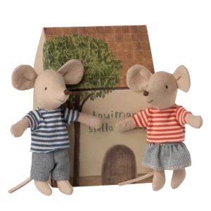 Maileg peliukai mažasis brolis ir mažoji sesė – LouiMax and Stella