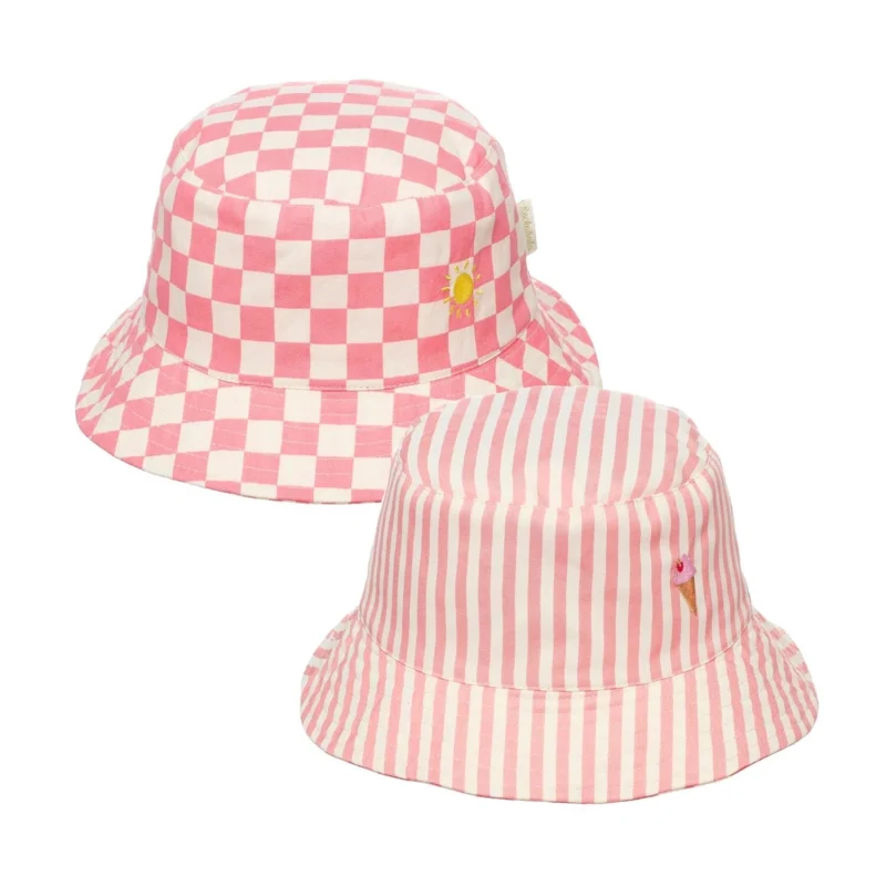 Rockahula dvipusė kepurė nuo saulės 3-6 metų - Candy stripe