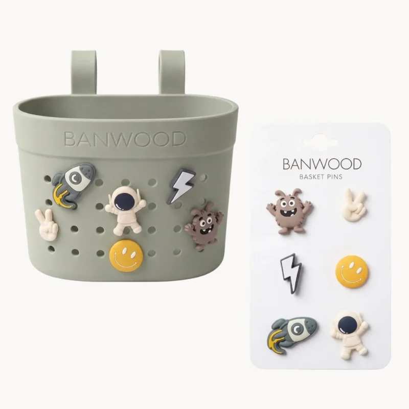 Banwood krepšelis paspirtukui ar dviračiui ir ženkliukai - Olive Space